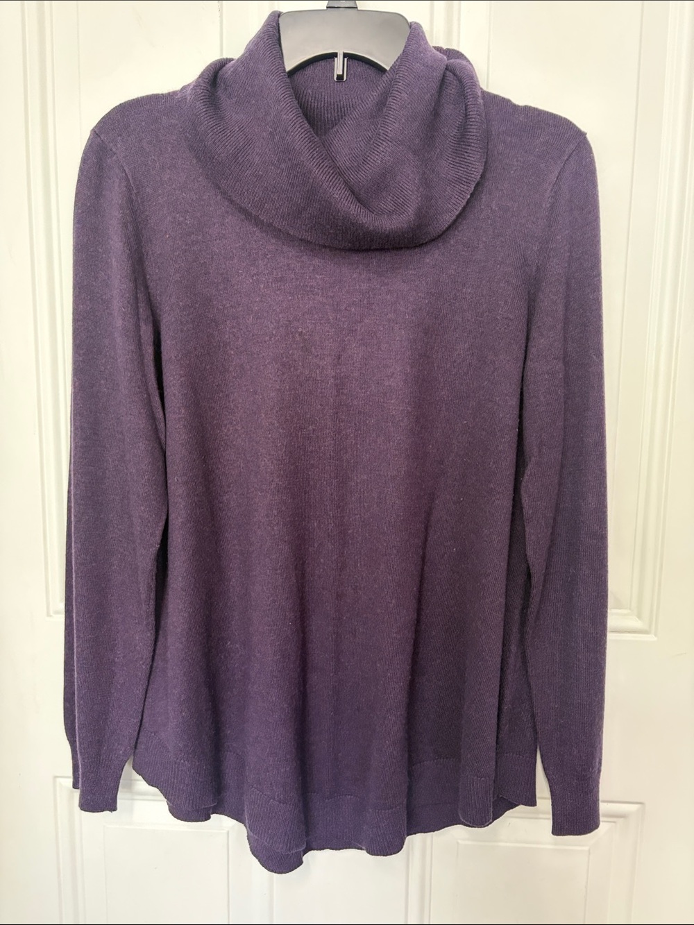 Cyrus Plum Cowl Neck Sweater